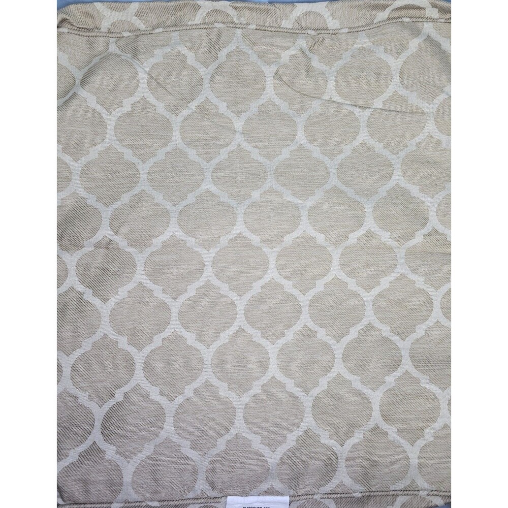 Hampton Bay Lounge Chair Slipcover Toffee Trelli Set NEW Cushion Guard Home Dep